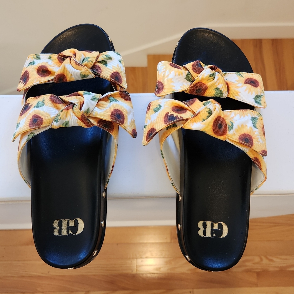Sunflower Slide Sandals